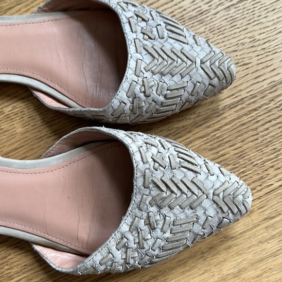 Sigersion Morrison nude leather flats with ankle strap, size 8.5 - Picture 4 of 7